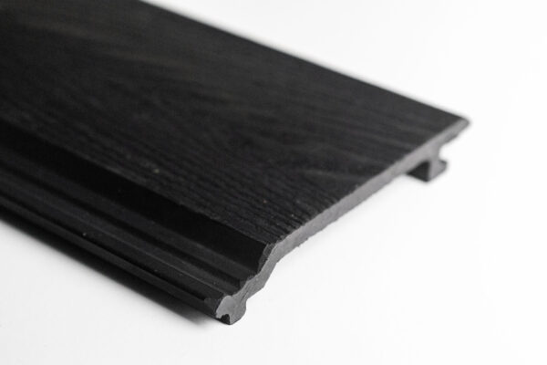 black woodgrain composite cladding